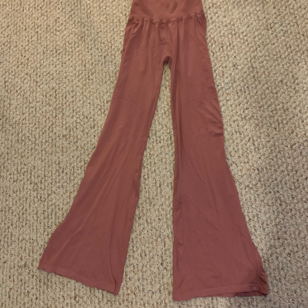Free People-Mauve Wide-Leg Pants